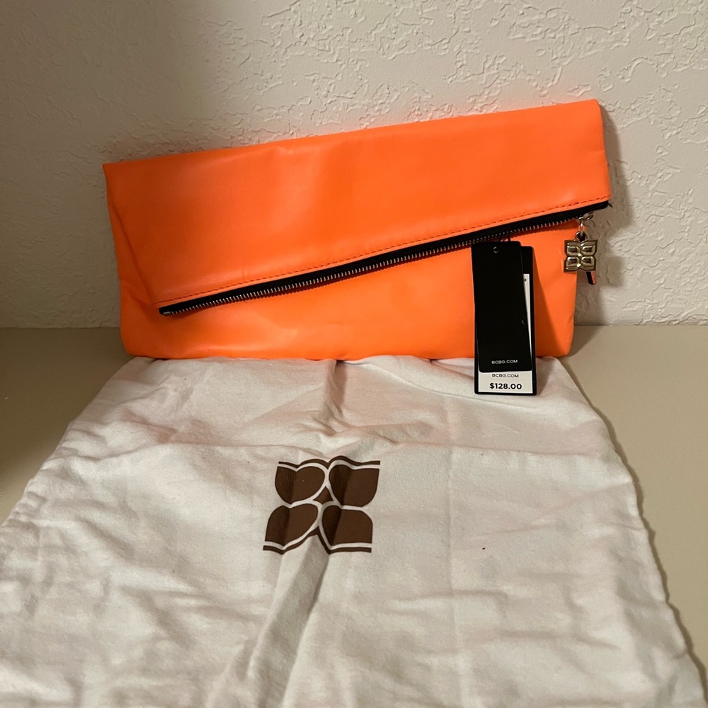 New BCBG Neon Orange “Carina” handbag - Picture 1 of 1